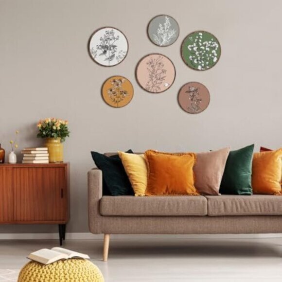 New 6-Piece Boho Plant Wall Art Print Set for Home or Office Decor